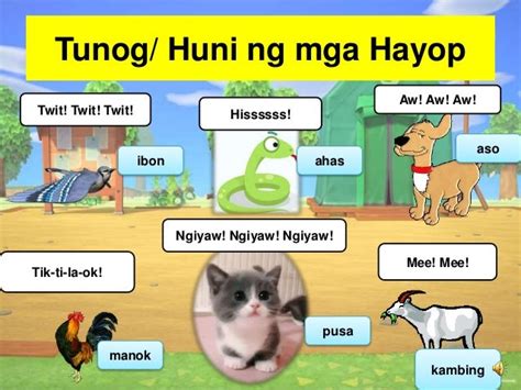 mga tunog ng hayop Archives .
